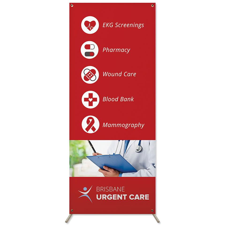 Full Color 30.5" x 74" Stand Up Banner