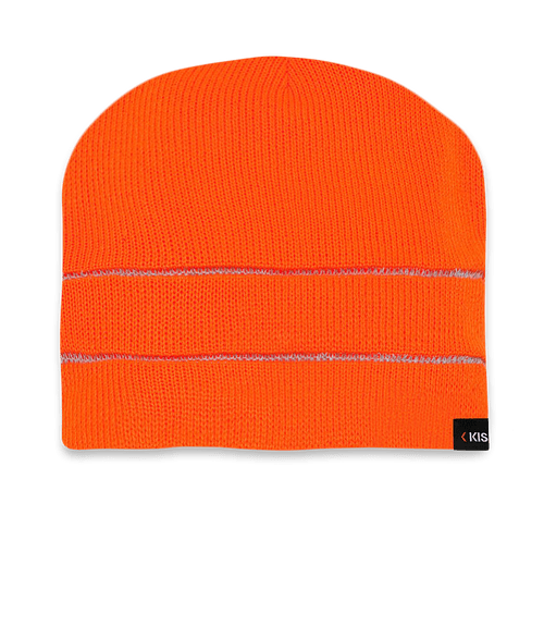 Kishigo Reflective Striped Beanie in Orange