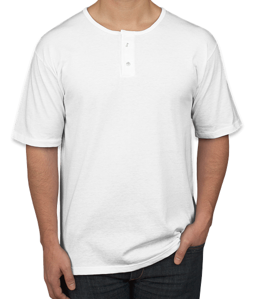 Augusta 2-Button Baseball Henley Shirts 