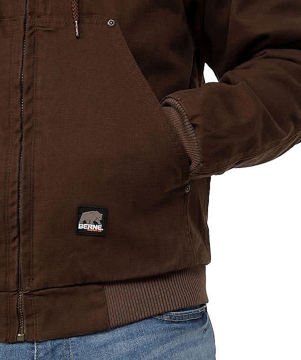 Berne Highland Washed Cotton Duck Hooded Jacket