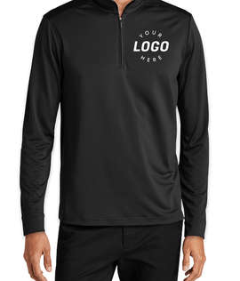 Port Authority C-FREE Snag-Proof Quarter Zip Sweatshirt - Embroidered - Color: Deep Black