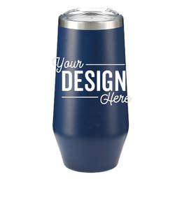 9 oz. Copper Vacuum Stemless Champagne Flute - Color: Navy