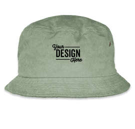 Mega Cap Pigment Dyed Twill Washed Bucket Hat - Color: Olive