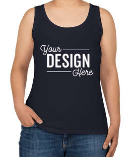 Anvil Women's Jersey Tank - Color: Navy