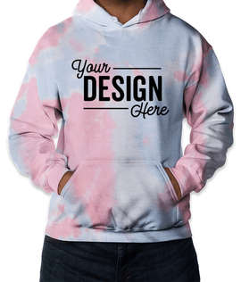 Dyenomite Tie-Dye Pullover Hoodie - Color: Coral Dream