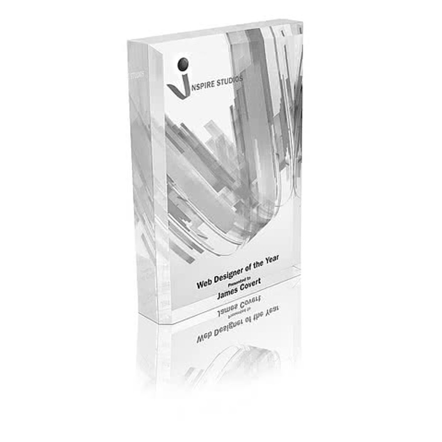 Laser Engraved Acrylic Plaque in Clear