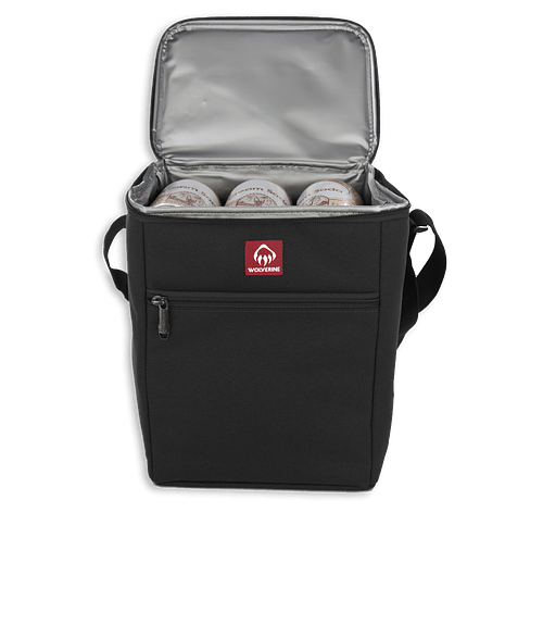 Wolverine Vertical 12 Can Lunch Cooler in Black
