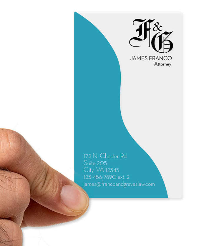 2" x 3.5" Vertical Clear Plastic Business Cards