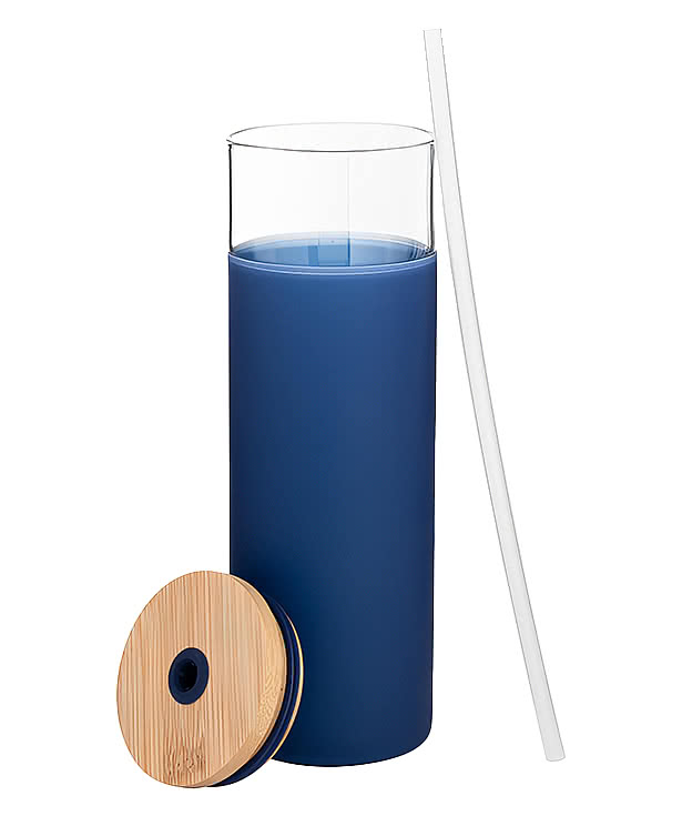 25 oz. Totem Glass Tumbler with Straw
