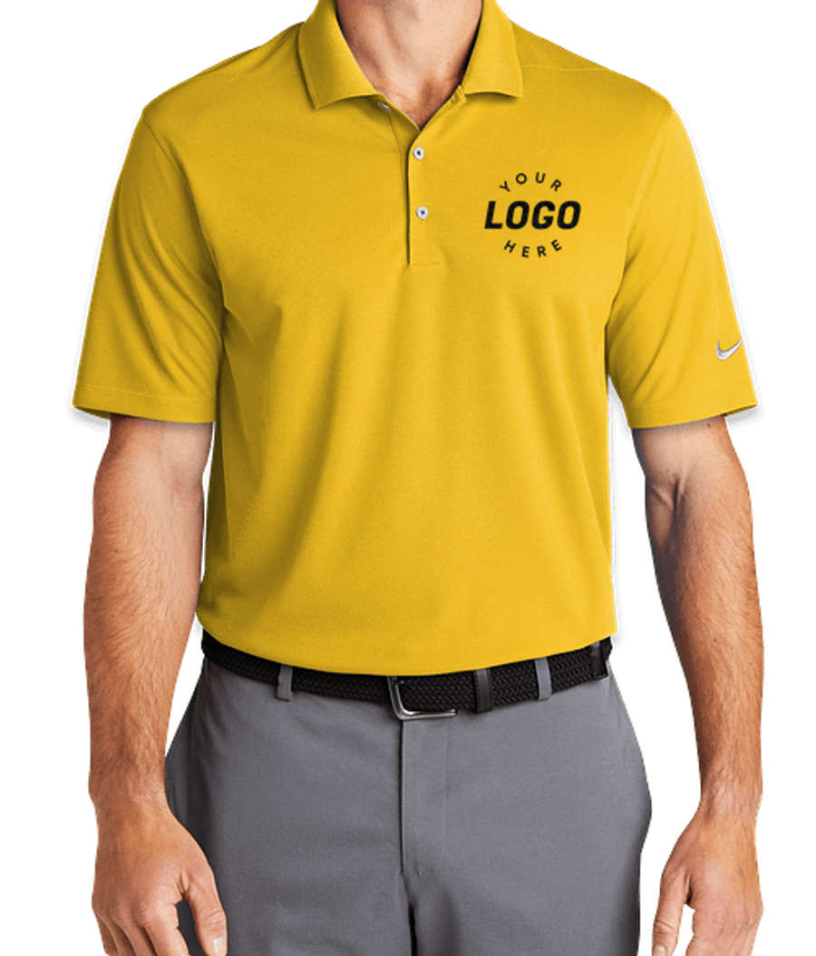 Nike Dri-FIT Micro Pique Performance Polo 2.0 - Embroidered in Varsity Maize