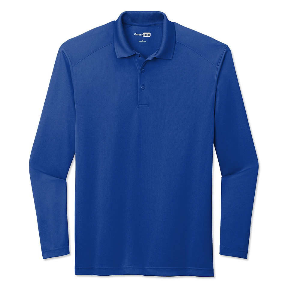 CornerStone Select Lightweight Snag-Proof Long Sleeve Performance Polo