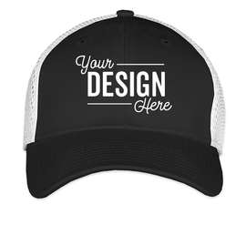New Era 39THIRTY Stretch Fit Mesh Hat - Color: Black / White