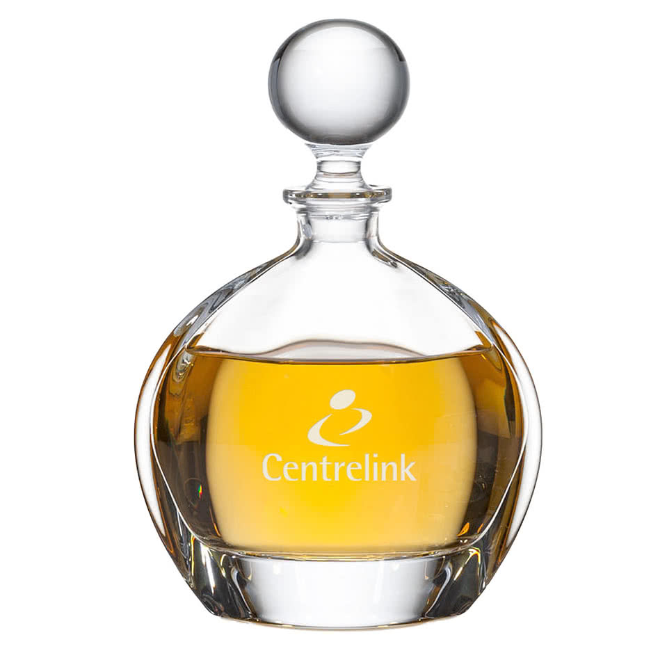 Laser Etched 30 oz. Sandown Decanter with Lid