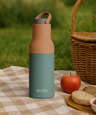 Asobu 22 oz. Metro Insulated Water Bottle with Pop-Up Straw