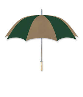48" Arc Multi-Tone Golf Umbrella - Color: Khaki / Forest Green