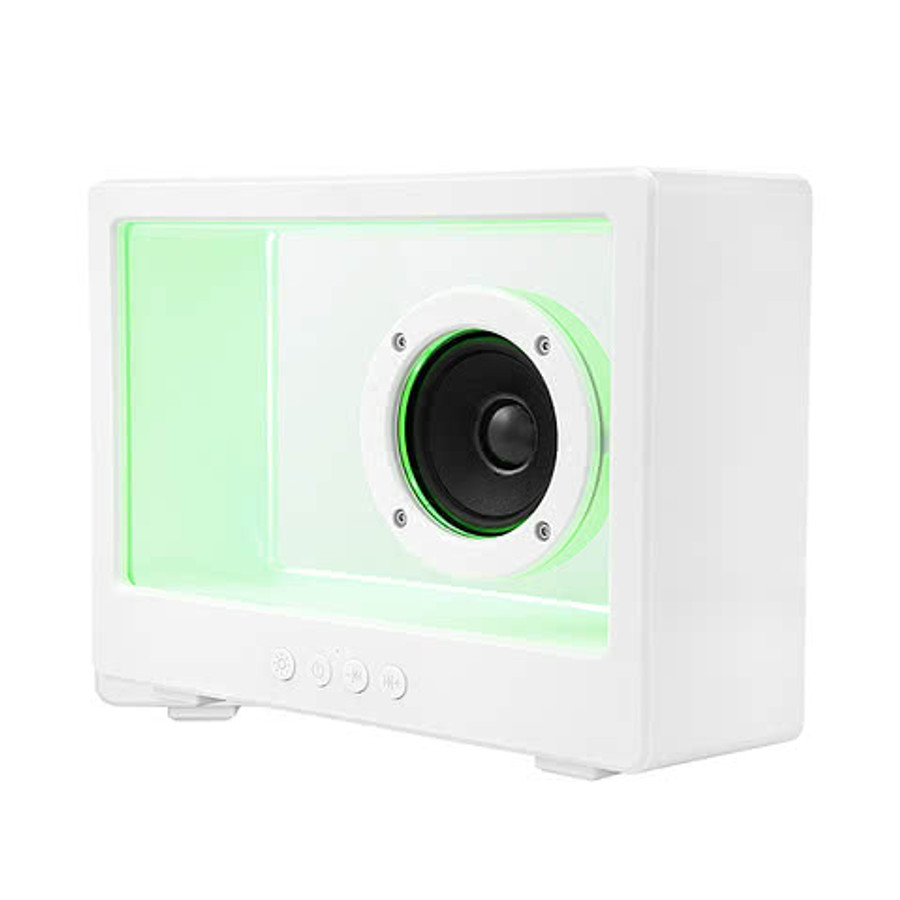 Visionary Light Up Speaker in WHITE WITH CLEAR