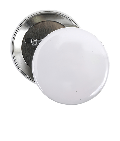 Full Color 2.25" Round Button Pin in White