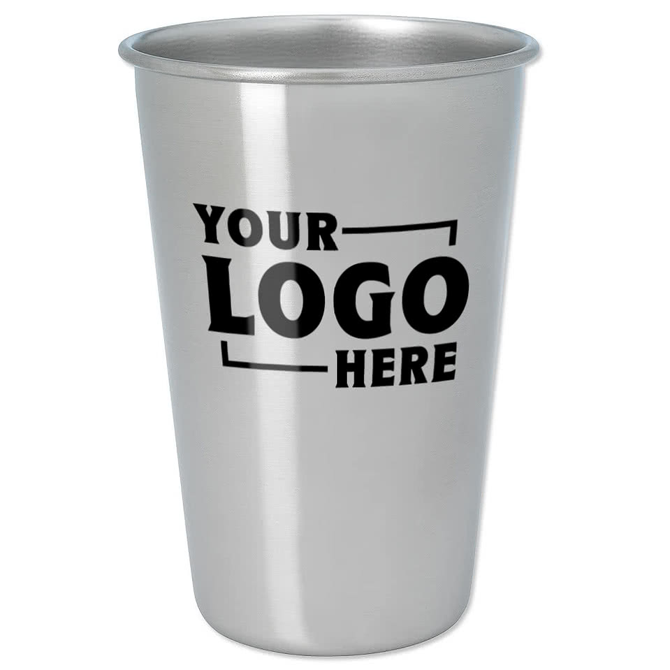 16 oz. Stainless Steel Pint Glass