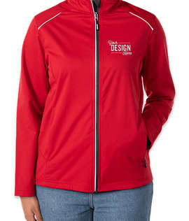 Core 365 Women's Techno Lite Three-Layer Tech Shell Jacket - Color: Classic Red