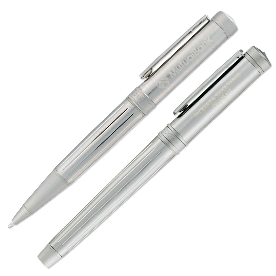 Laser Engraved Cutter & Buck Midlands Pen Set (black ink)