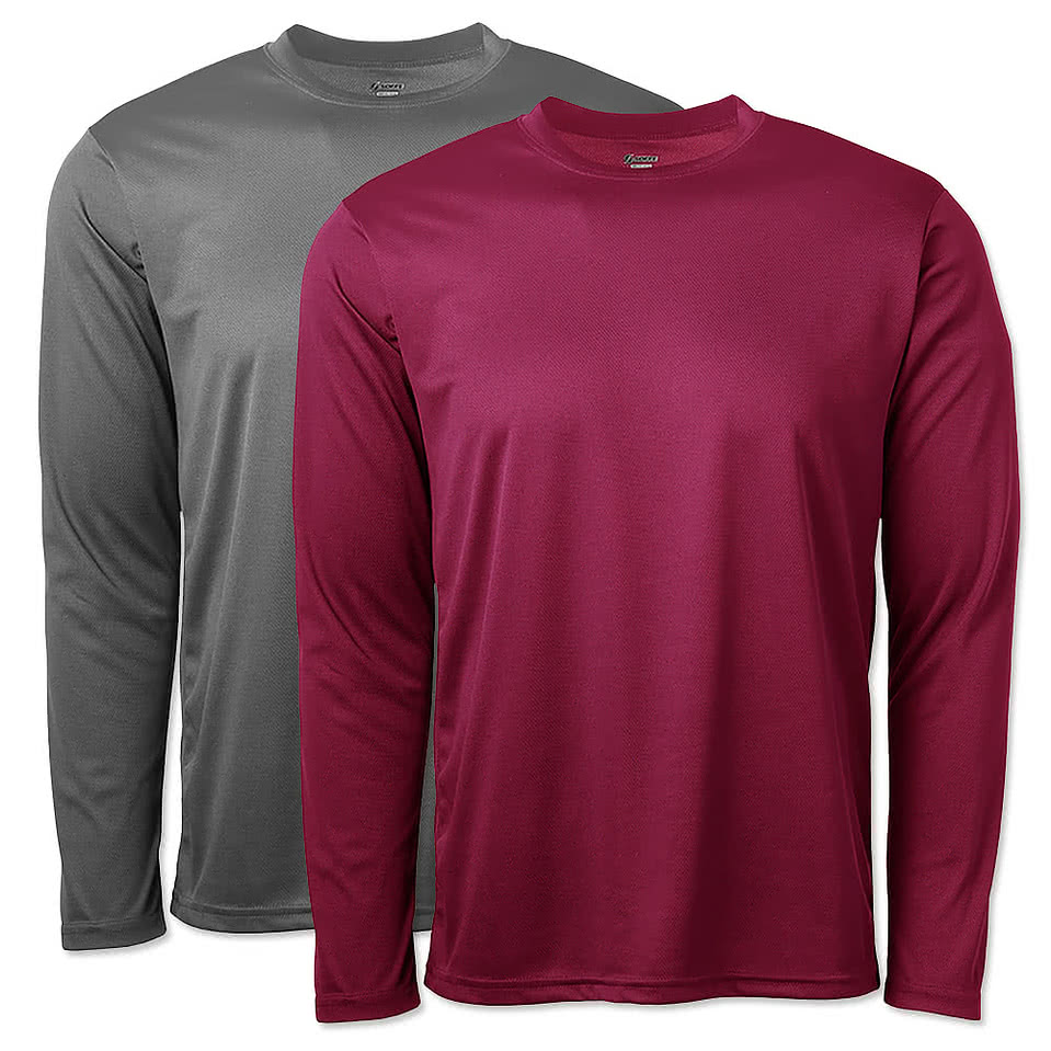 Soffe Mesh Lightweight Long Sleeve Performance  Shirt