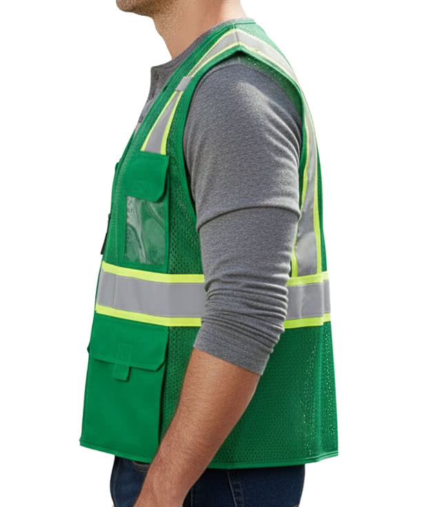 Kishigo EV Series Enhanced Visibility Non-ANSI Multi-Pocket Mesh Safety Vest