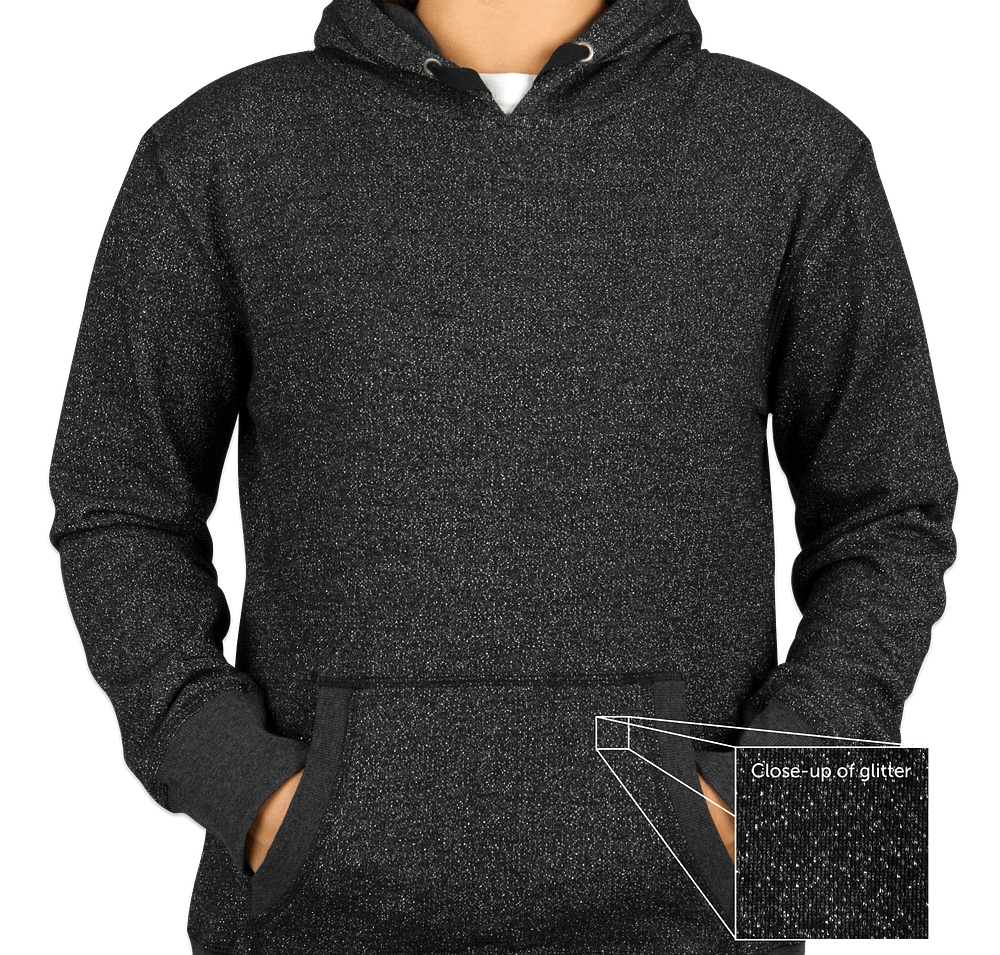 J. America Women's Glitter Pullover Hoodie-default