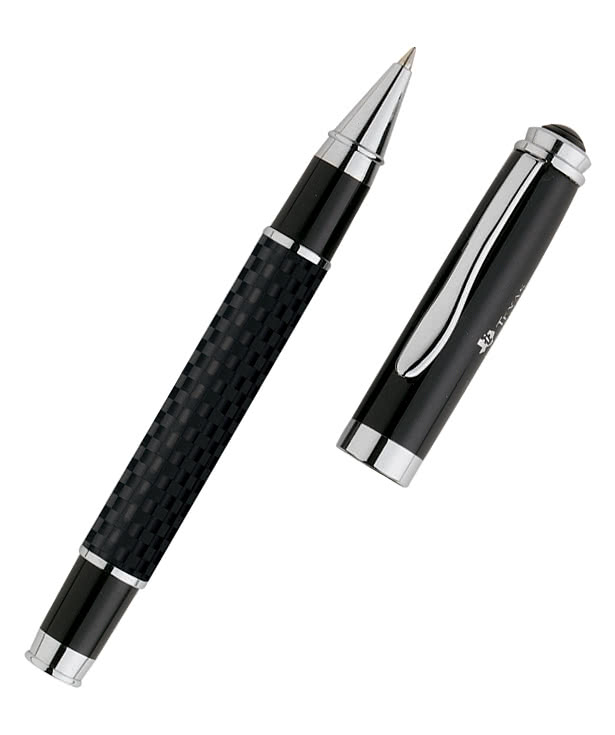 Laser Engraved Luna Rollerball Pen (black ink)