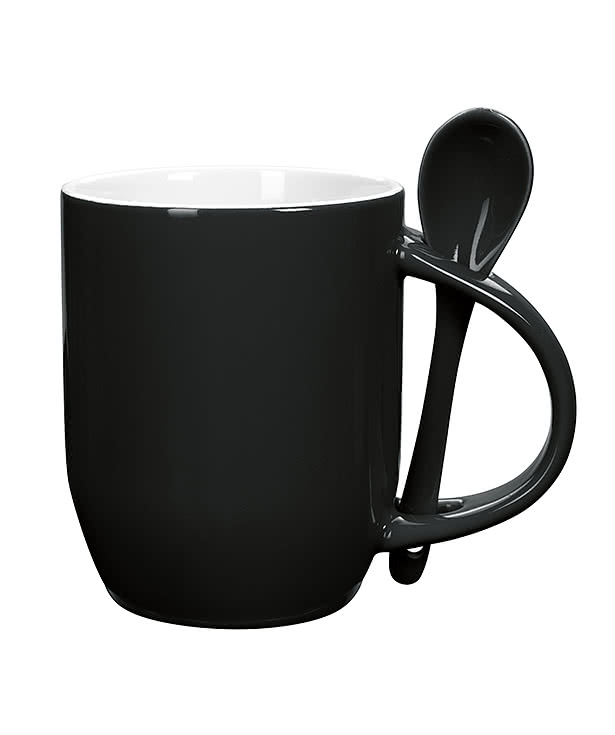 11 oz. Rounded Ceramic Spooner Mug 