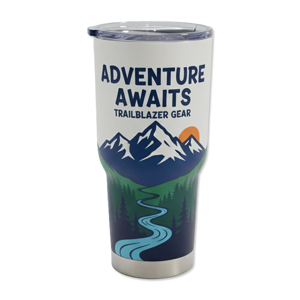 Full Color 30 oz. Stainless Steel Insulated Tumbler