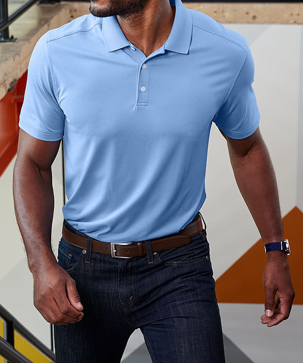 Port Authority City Stretch Flat Knit Performance Polo