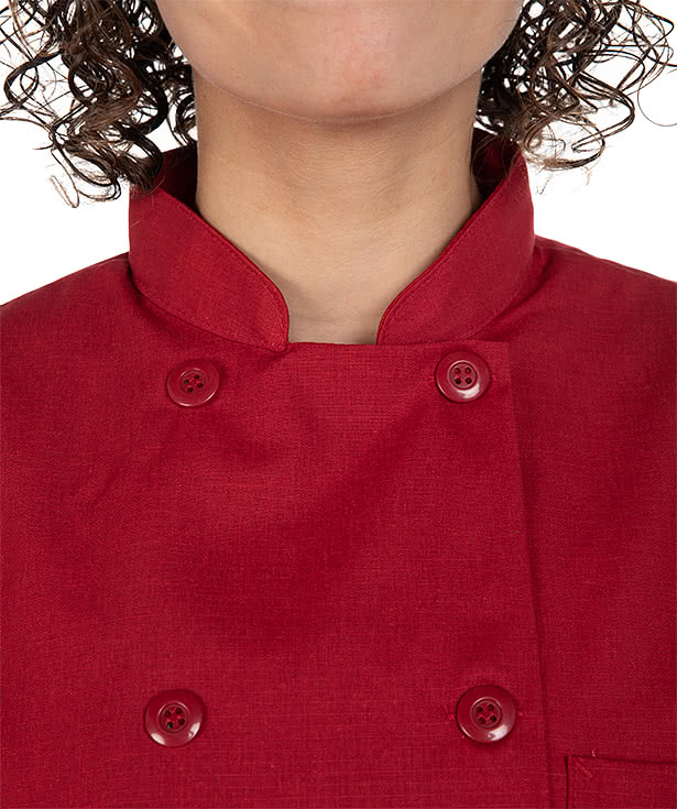 Red Kap Women's MIMIX Short Sleeve Chef Coat