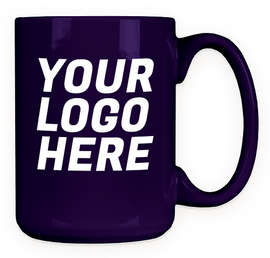 15 oz. Large Ceramic Mug - Color: Midnight Blue