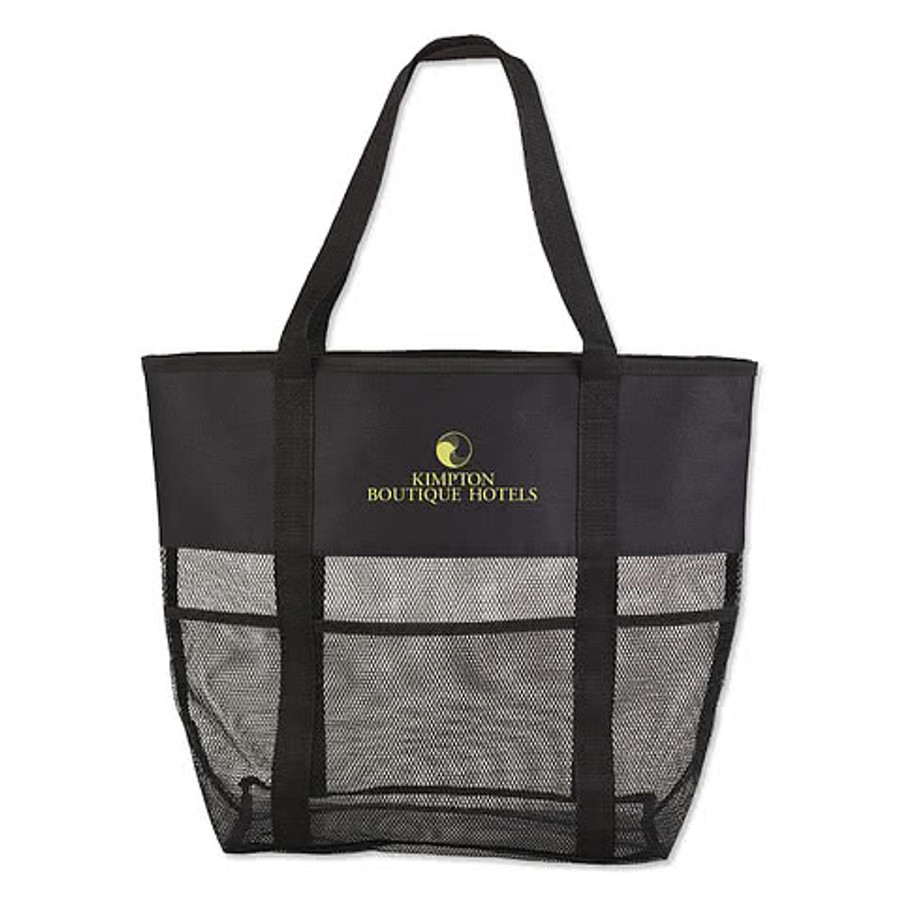 Full Color Large Mesh Beach Utility Tote Bag