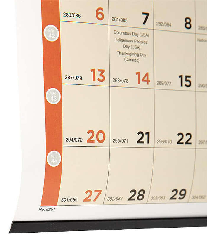 Time Management Span-A-Year Non-Laminated Poster Calendar