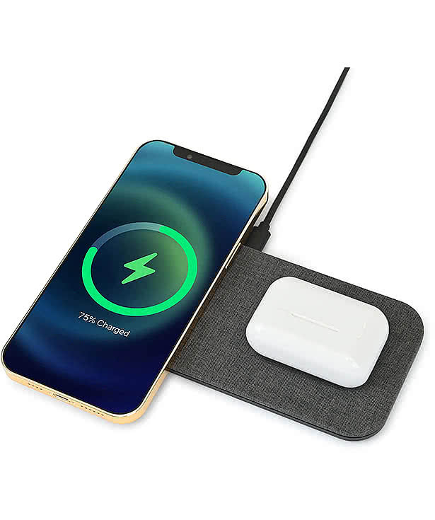 Laser Engraved Eden Dual Wireless Charging Pad