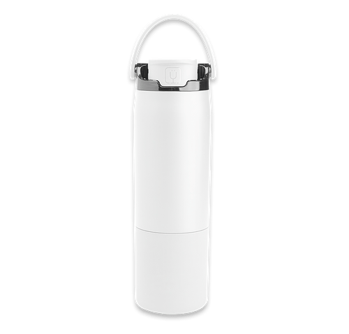 BruMate Laser Engraved 25 oz. Rise Water Bottle in MATTE WHITE