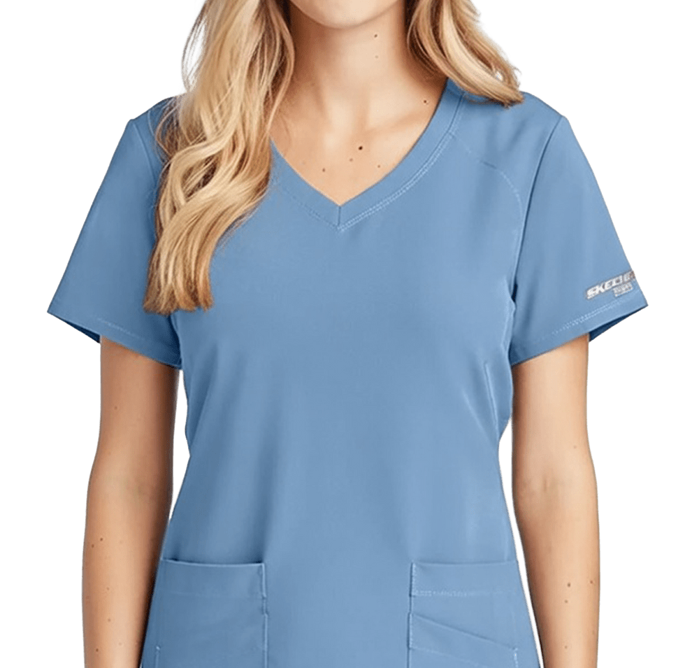 Skechers by Barco Women’s Breeze Recycled V-Neck Scrub Top-default