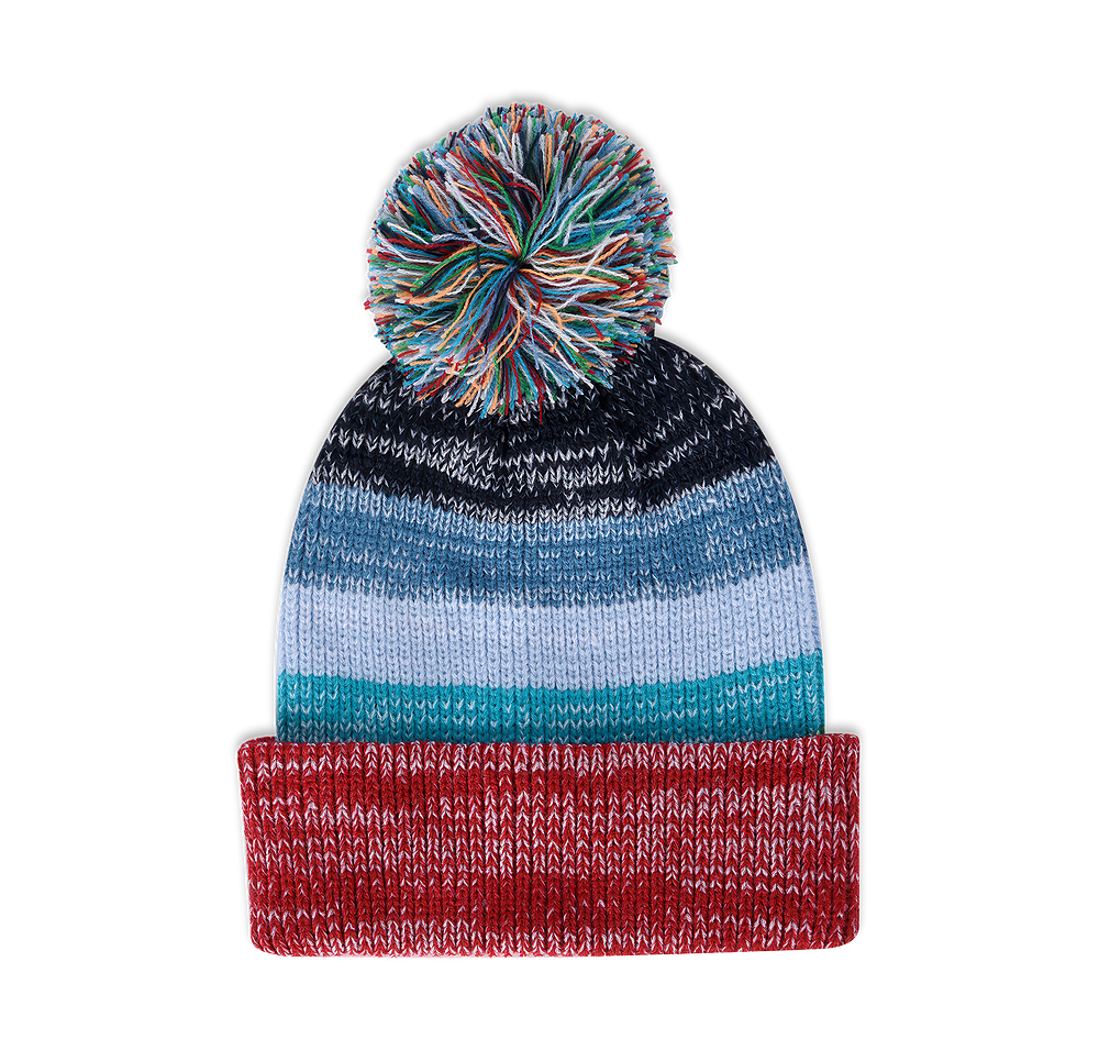 Aura Pom Pom Cuff Beanie-default