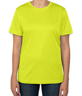 Clique by Cutter & Buck Women's Spin Eco UPF 50 Performance Shirt - Color: Hi Vis Yellow