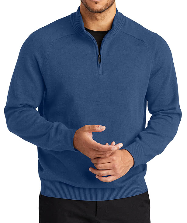 Mercer+Mettle Easy Care Quarter Zip Sweater