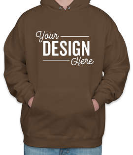 Hanes Ultimate Cotton Heavyweight Pullover Hoodie - Color: Dark Chocolate