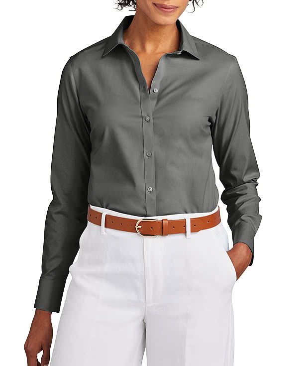 Brooks Brothers Women’s Wrinkle-Free Stretch Pinpoint Dress Shirt