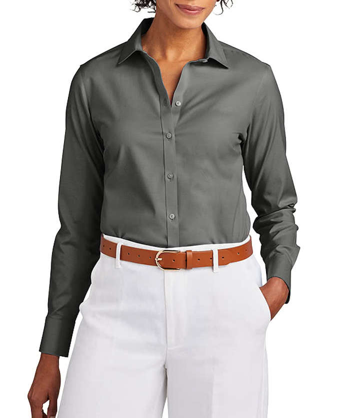 Brooks Brothers Women’s Wrinkle-Free Stretch Pinpoint Dress Shirt
