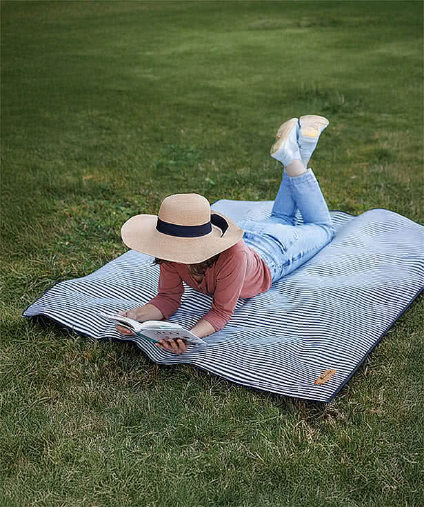 Laser Engraved Life's a Picnic Roll-Up Blanket