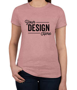 Next Level Women's Slim Fit Tri-Blend T-shirt - Color: Desert Pink