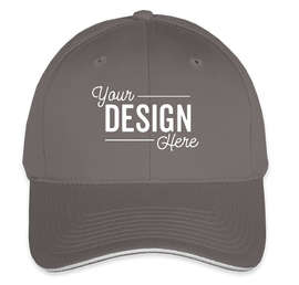Port & Company Sandwich Bill Hat - Color: Charcoal / White