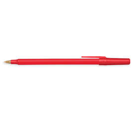BIC Antimicrobial Round Stic Pen (black ink) - Color: Red / Red
