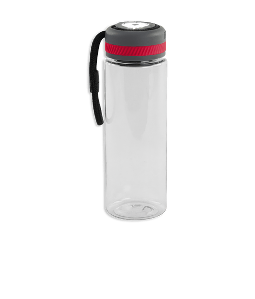 Full Color 27 oz. EPEX Cosmic Campground Tritan Lantern Water Bottle in Red