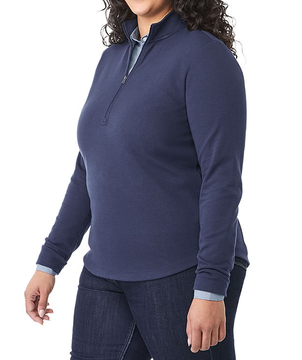 Elevate Women's Rigi Eco Knit Half Zip Sweatshirt